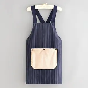 Unisex Apron with Pockets, Cross-Back Design, Towel, Kitchen Cooking Aprons, Ideal for Cooking, BBQ, Painting, Cleaning, Gardening