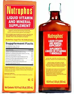 Nutrophos Liquid Dietary Supplement with B vitamins and minerals - 500ml