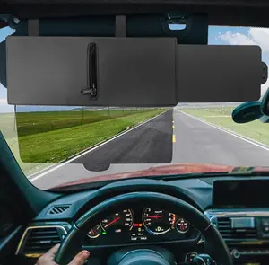 Polarized Car Sun Visor with Anti-glare Protection Universal Fit Visor Extender for Safe Driving Zipper Slider Upgrade Version