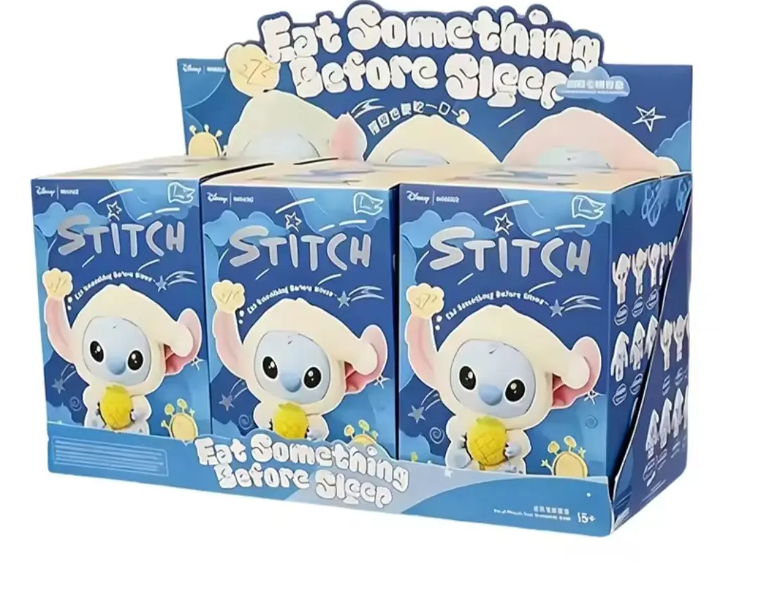 stitch "Eat Something Before Sleep" collectible plush toy blind box