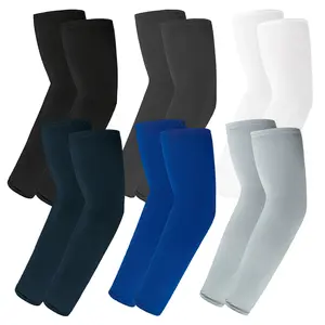 6 Pairs Arm Sleeves, Cooling UV Sun Protection Sports Compression Sleeves for Men Women, Golf Basketball Arm Sleeves