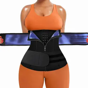 Adjustable Body Shaper for Women, 3 Layers Tummy Control Sauna Shaper, Waist Trainer, Waist Trimmer Cincher, Sports Support for Women, Gym Wear, Workout Waistband