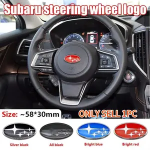 Subaru Car Steering Wheel Decoration Sticker, Scratch-Resistant Wear-Proof Decal, Personalized Style, Fits Impreza, Forester, Wrx, Xv, Brz
