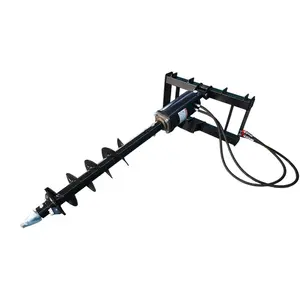 Landy Attachments Compact Wheel Loader Post Hole Auger Drive Attachment,9” Diameter Auger