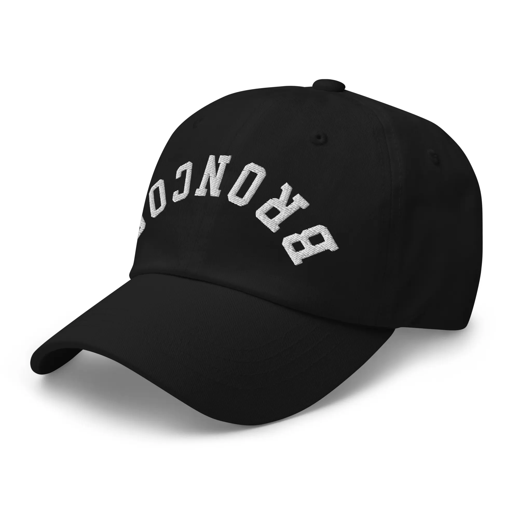 RIVEMUG NX Upside Down Broncos Embroidered Curved Bill Cap Relaxed Fit Low Crown Adjustable Hat for Men and Women