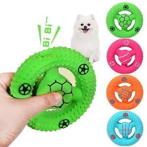 Assorted Squeaky Latex Dog Toys Shapes, for Interactive Fetch & Light Chewing, Non-Toxic Rubber Pet Toy for Small to Medium Dogs, Anxiety Relief