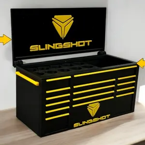 Slingshot Workbench Toolbox Pen Holder - Mini Tool Chest Organizer for Desk, Durable 3D-Printed Material, Ideal for Mechanics, Woodworkers, and DIYers
