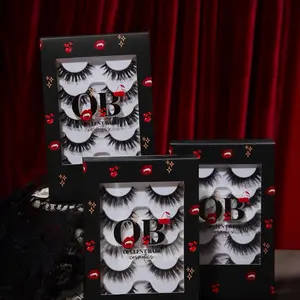 Cherry After Dark 5-Pair Lash Packs - Siren, Fangs, Raven - Faux Mink Synthetic - Vegan Falsies Cherry After Dark 5-Pair Lash Packs - Siren, Fangs, Raven - Faux Mink Synthetic - Vegan Falsies