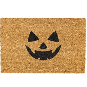 Halloween doormat, Pumpkin Face Door mat, Halloween Decorations, Welcome Mat, Funny Door mat, Pumpkin Doormat