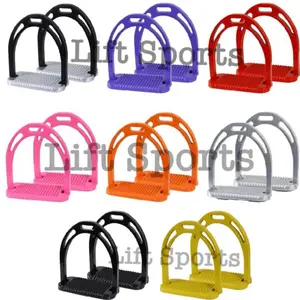 Pair of 4.75-Inch Aluminum Horse Riding Stirrups Irons