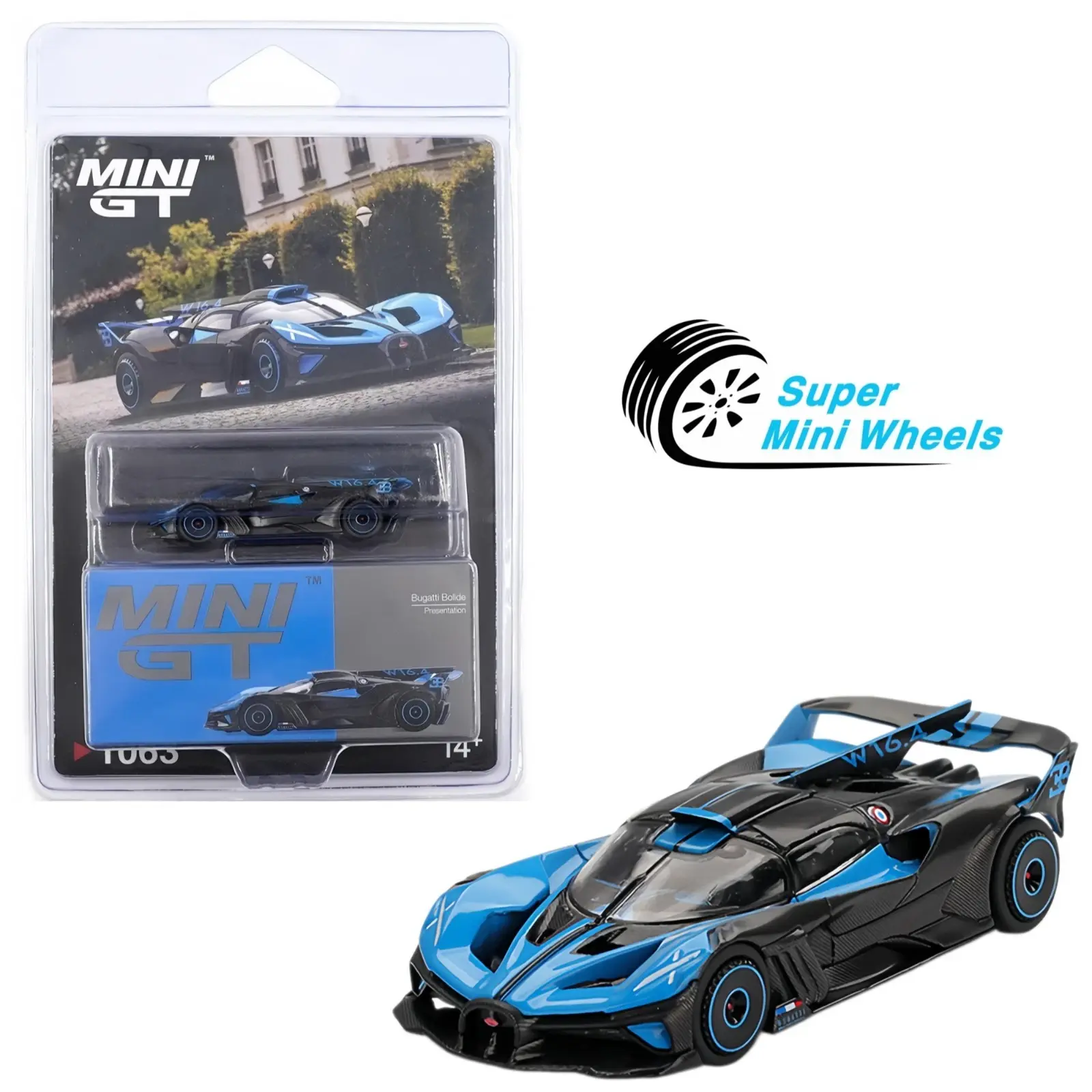 Mini GT 1:64 Bugatti Bolide Presentation #1063