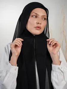 Breathable Chiffon Headscarf for Women, Soft and Comfortable Magnetic Hijab, Adjustable Wrap Design, Ideal for All Seasons