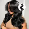 Mscoco Layered Body Wave U Part Human Hair Wigs With Clip In Hair Extension Bangs 180% 250% High Density Affordable Highlight U Part Wig Balayage 1B 22 & Highlight Brown 1B 2 30 Glueless Budget Friendly U Part Wig #sohochic