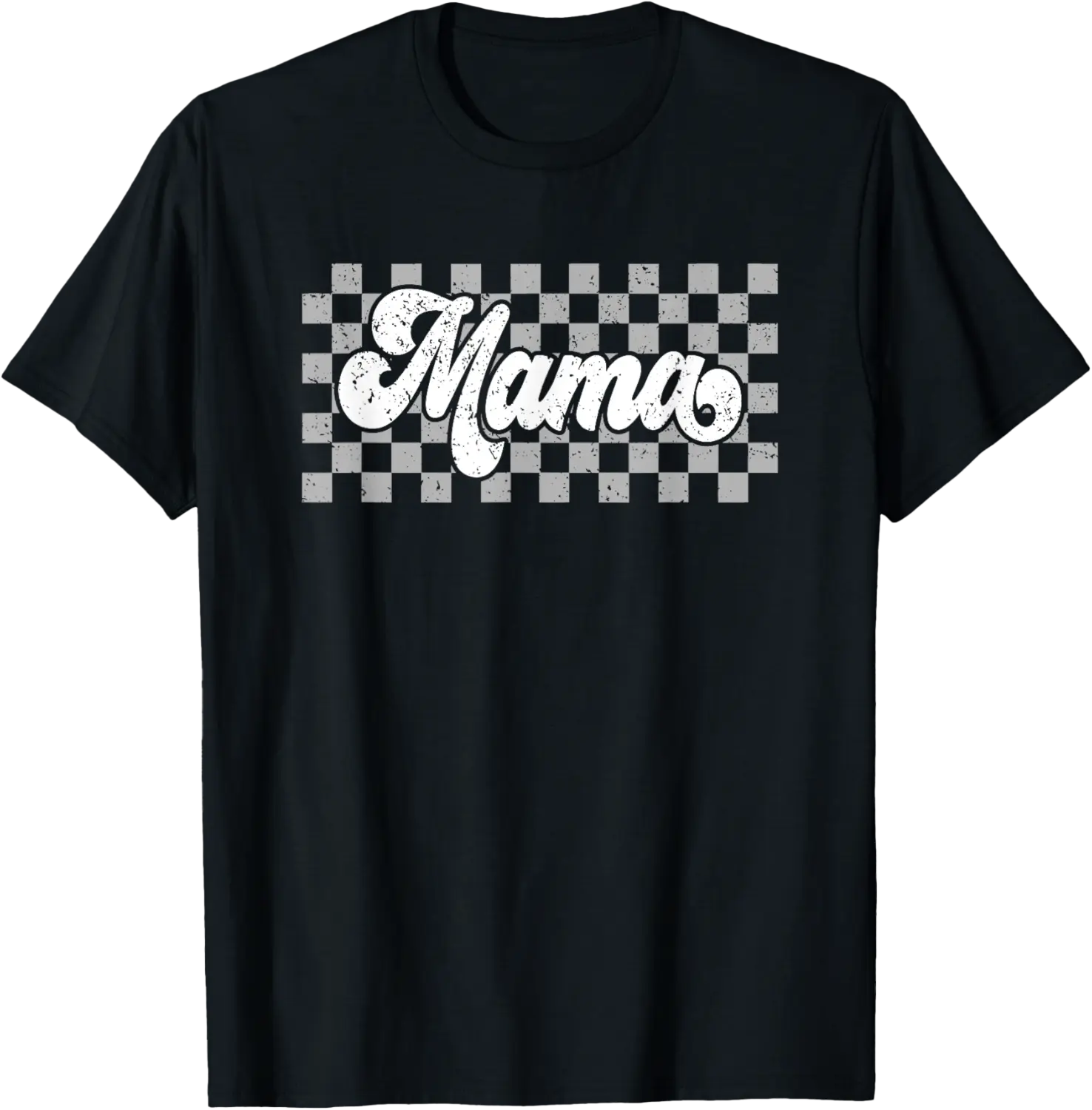 Mama Cute Checkerboard Checkered Mama Funny Mother's Day T-Shirt - Prudencekto Shop 66B0CZ58XQ3T