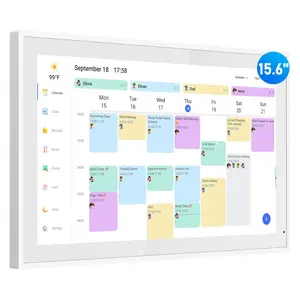 Digital Calendar, 15.6 Inch Wall Planner Electronic Calendar & Chore Chart, Smart Touchscreen Interactive Display for Family Schedules, Great for Organizing Your Routines