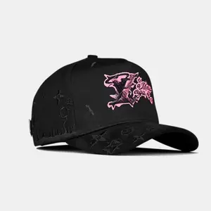 LMV black SnapBack Hat for Men Adjustable Snap Closure