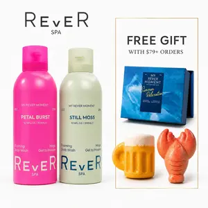 [FREE Gift Box with $79+ Orders] REVER SPA Gel-to-Foam Body Wash - Instant Lathering Shower Gel, Hydrating & Deep Cleansing Whipped Foam, Long-Lasting Luxury Fragrance, Self-Care Essential for Dry & Sensitive Skin, Refreshing Home Spa