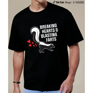 Funny Heartbreaker Skunk Valentine Shirt – Cotton T-Shirt Gift