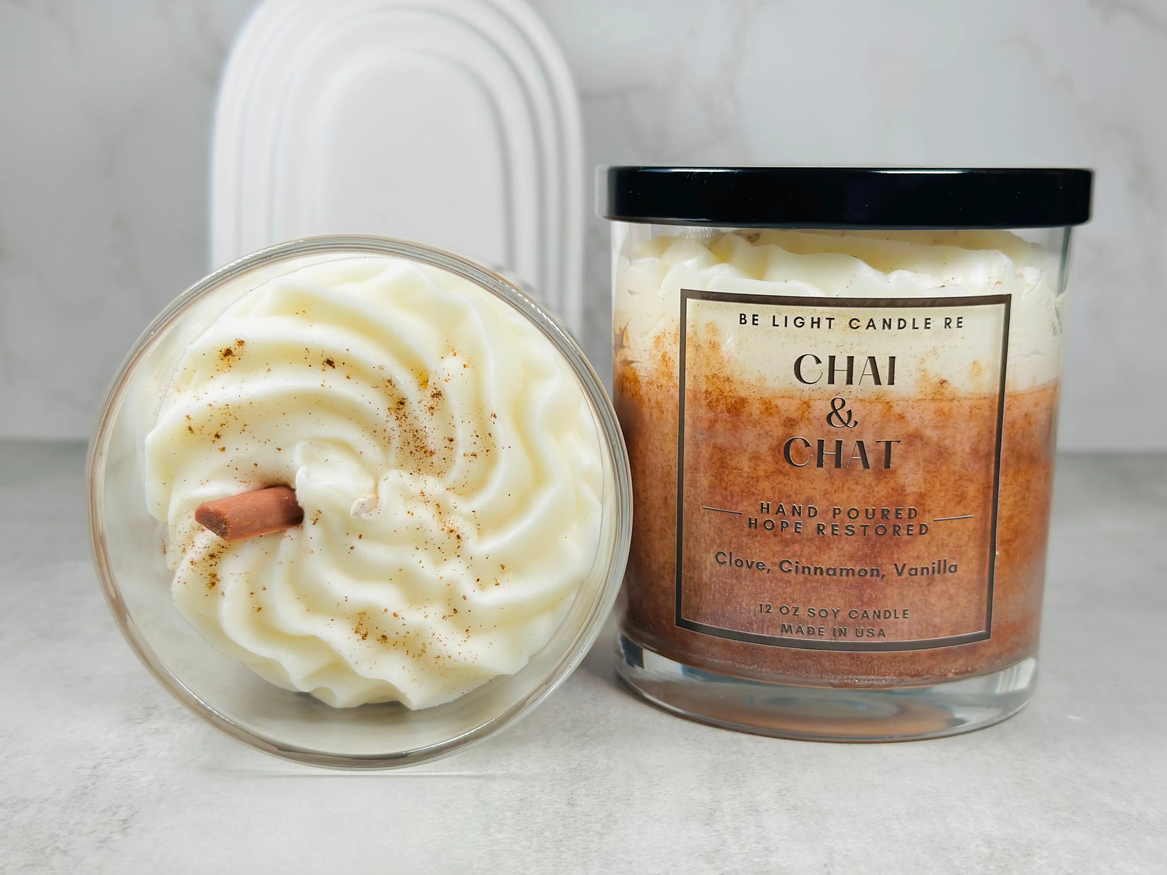 Cozy Fall Aroma - Chai & Chat Scented Candle, 12oz Soy Wax with 40+ Hours Burn Time, Rich Clove and Cinnamon Essences, Empowering Women, Supporting Youth & Food Security