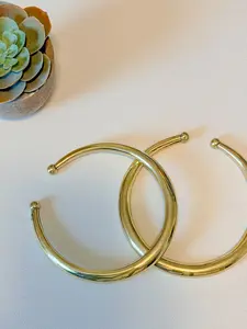 Golden Aura Anklet | Handmade Brass Anklet | Minimalist Adjustable Goddess Anklet