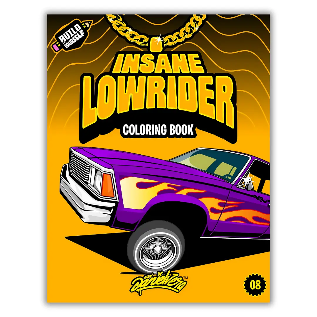 Insane Lowrider Coloring Book: Fun Lowriders adventure with 60 coloring pages for kids & teens Car