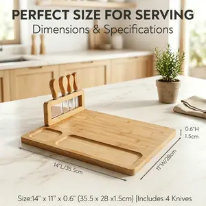 Charcuterie Board Set with Cheese Tools