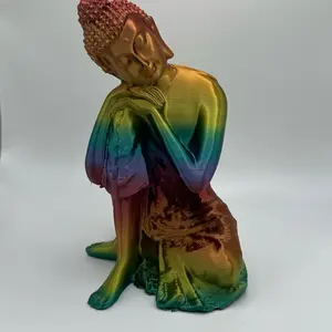 Serene Lady Figurine – 3D Printed Home Decor in Elegant Color Blend