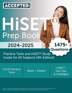 USED-HiSET Prep Book 2025-2026: 2 Practice Tests and HiSET Study Guide for All Subjects [4th Edition] by McDivitt, G. T. (Paperback)