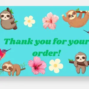 4x6 package insert thank you cards qty 100