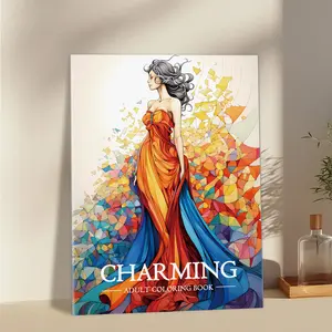 Charming Themes Coloring Book, Diy Painting, 1 Count A4 Upgraded Thickened 32 Pages Ink-proof Book, Suitable for Leisure Entertainment