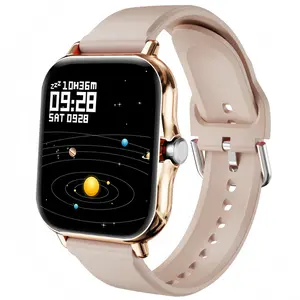 Fashionable multifunctional touchscreen smartwatch with a 1.83-inch full touchscreen high-definition display; Bluetooth calling, heart rate and sleep monitoring, step counter, Siri, weather, remote camera