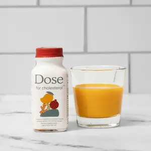 DOSE Heart & Cholesterol Support Shots 2oz – Daily Cardiovascular & Circulation Support, Liquid Vegan Supplement, Gluten-Free, Sugar-Free, 12 Pack, Mango Flavor, Non-GMO, Kosher Certified - Edible, Healthcare