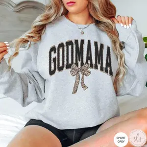 Godmother T-Shirt / Sweatshirt , Godmother to Be Baptism Gift Aunt God Mother Gift Fit short Sleeve t-shirt