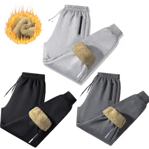 This unisex warm fleece ankle-length sports pants set features a simple and stylish design with side letter zipper accents; windproof and durable, the fleece lining keeps feet warm and comfortable, making it ideal for outdoor activities and dates during t