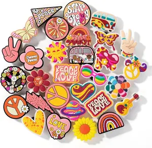 PVC Charm Set 30/50/60pcs – Cute Retro, Gaming, Summer Theme Charms for Crocs, Shoes, Bracelets, Phone Case, DIY Accessories