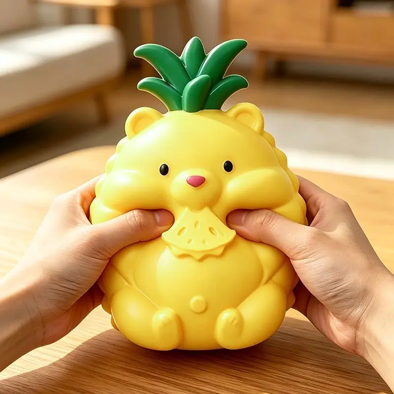 Jumbo Pineapple Squishy Toy - Cute Animal Slow Rising Squeeze Stress Relief Fidget Toy for Kids & Adults