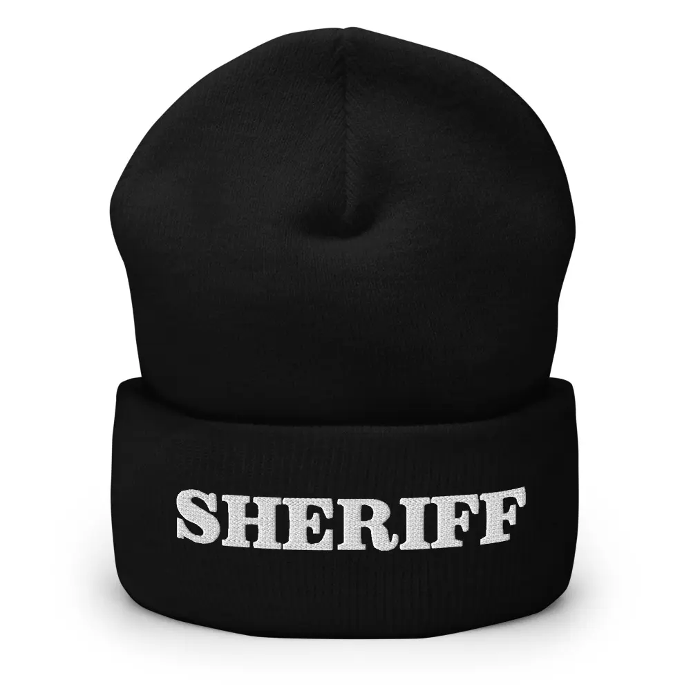 Sheriff Cuffed Beanie