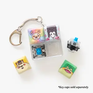 Clicky Keychain Housing Build Kit with Switches (NO keycaps)