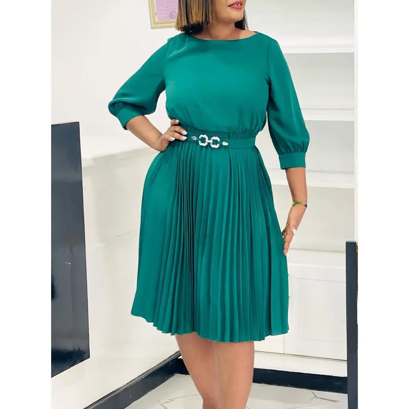 Green long sleeve formal dress - TikTok Shop