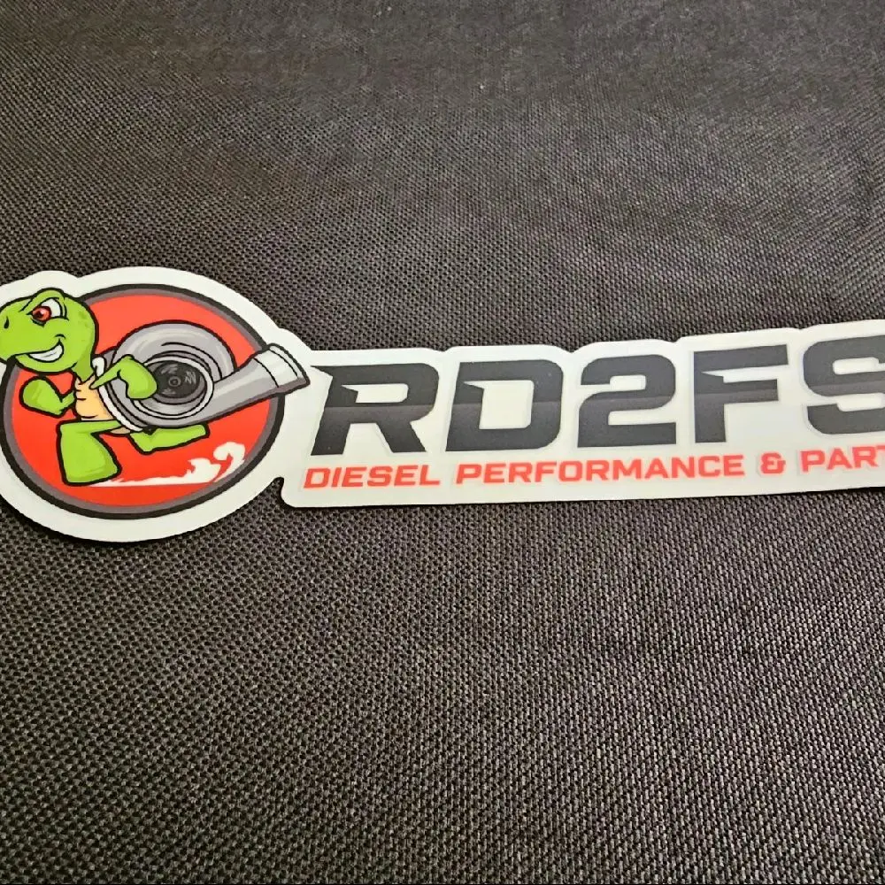 RD2FS Clear Vinyl Sticker 6.89" x 5"