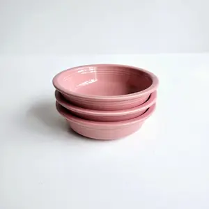 Fiesta Ware Rose 3 coupe cereal bowls