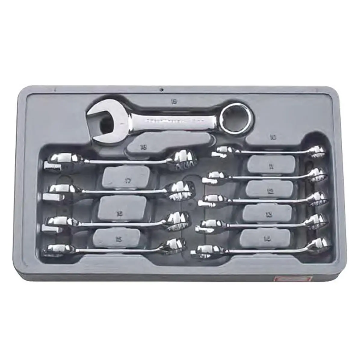 212 MAIN Apex Tool Group KD81637 13MM Combination Stubby Wrench Set, Stubby Hand Tool with Size-Stamped Markings and Surface Drive Design, Combination Wrench Set