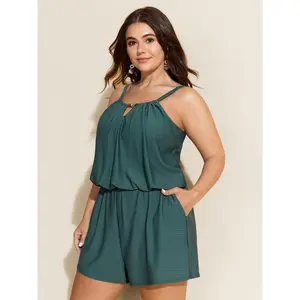 BLOOMCHIC Plus Size Full-Hips Coverage Pockets One-Piece Swimsuit [M-6X] 2026 Summer Vibes Swimweek