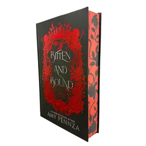 Bitten and Bound Trilogy Hardcover Red Foil MMF Menage Vampire Romantasy + signed by the author