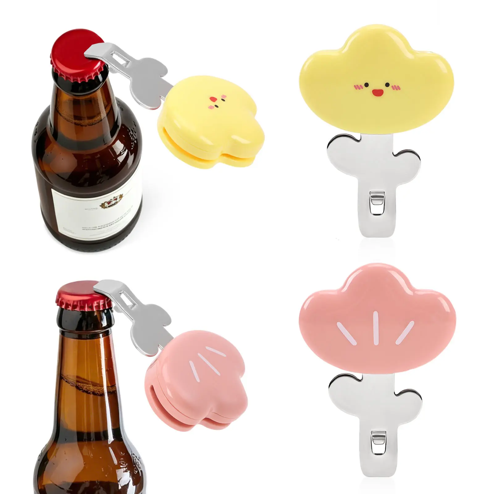3-in-1 Cute Flower Magnetic Bottle Opener Bag Sealer