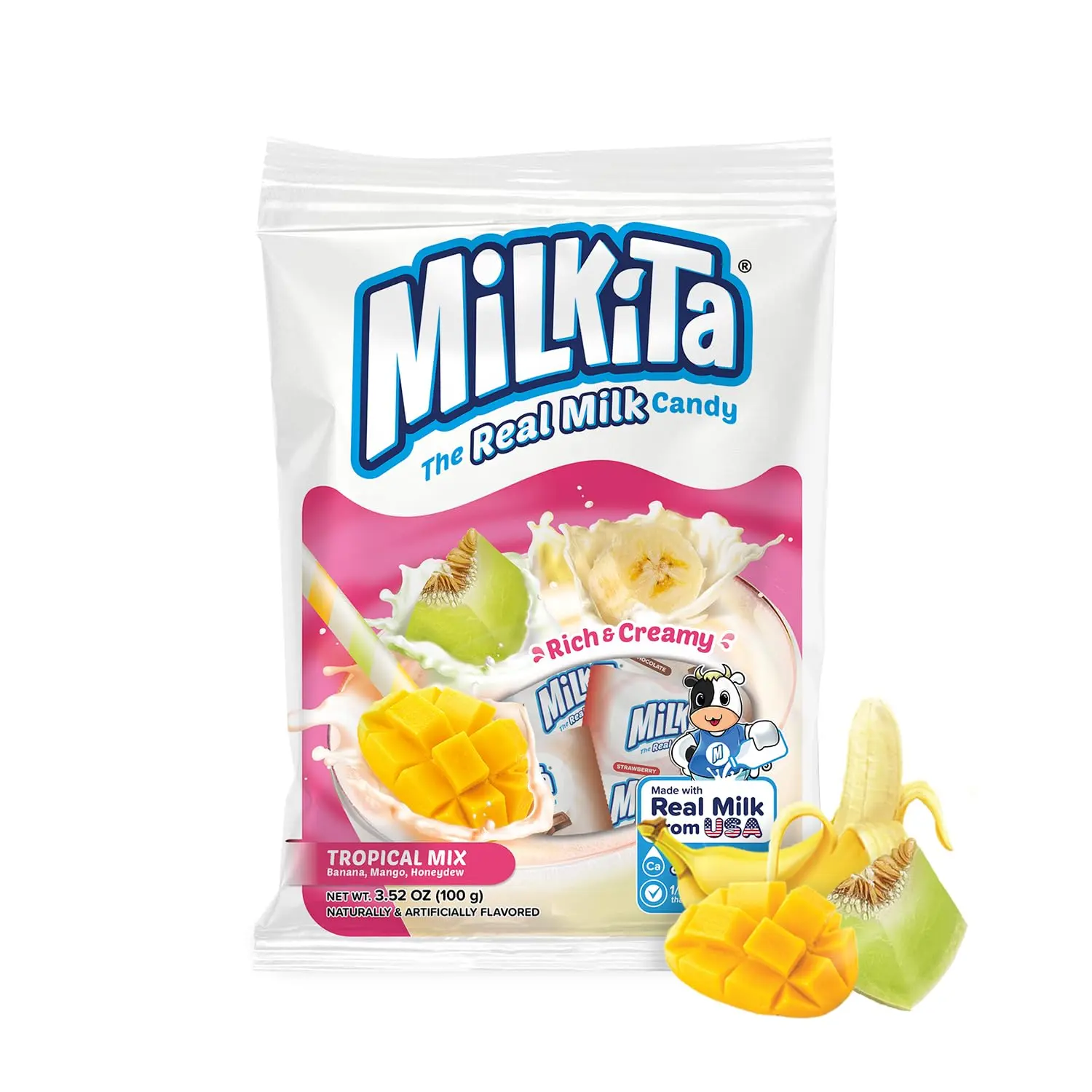 Creamy Milk Candy Variety Pack – Low-Sugar Healthy Sweets with Real Milk for Kids & Adults Snack Bonbon Bite Flavor