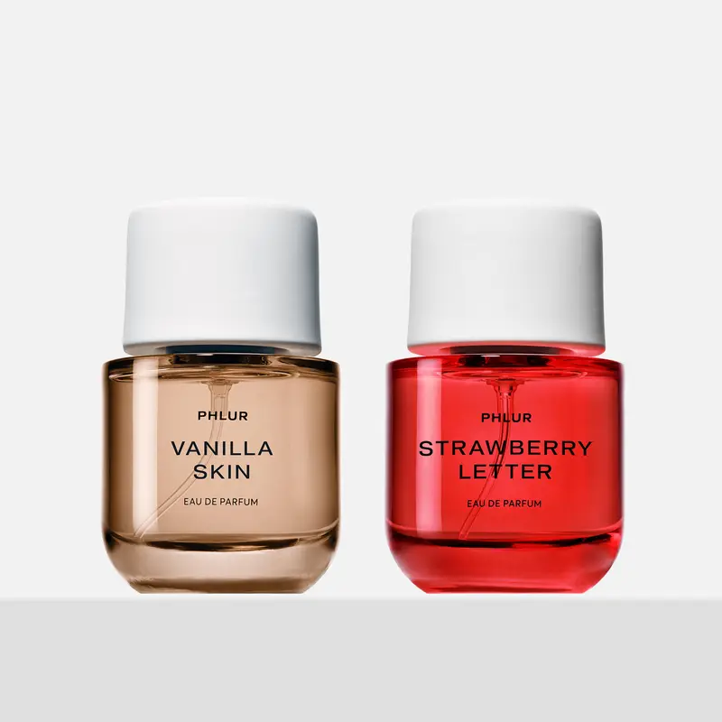 PHLUR Vanilla Skin & Strawberry Letter Eau de Parfum Duo - Full Size Perfume Set (2 x 50mL)