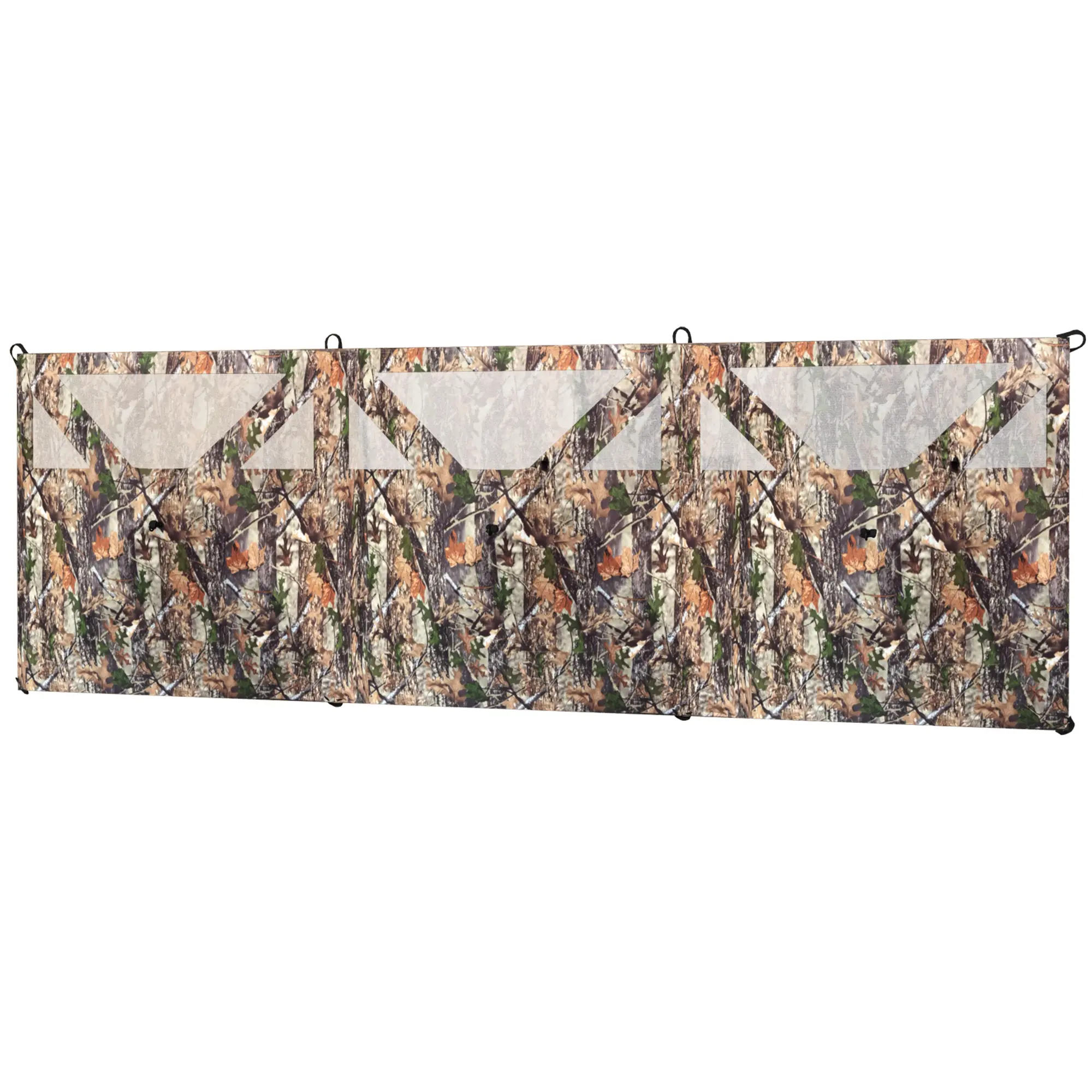 Camping Hunting Blind - 3-Panel See-Through Camouflage Blind (176"x58.3"), Portable Concealment for Deer Hunting, Predator Calling