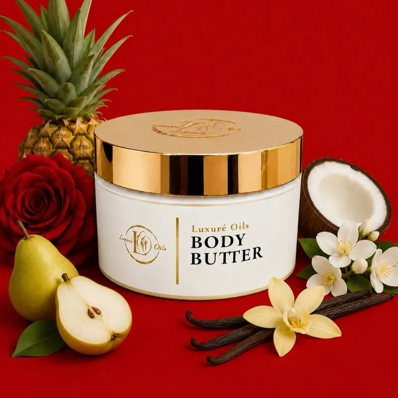 Luxuré Oils D9 Series DST Timeless 8oz Women's Body Butter, Body Care Moisturizer Cream - Non-oily, Long-Lasting, Hydrating, Soothing