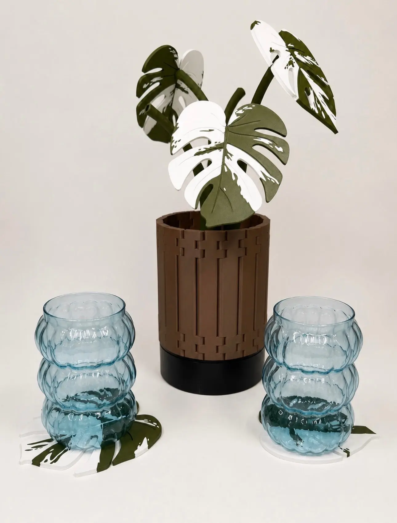 Monstera Coaster Set Monstera Coaster Set